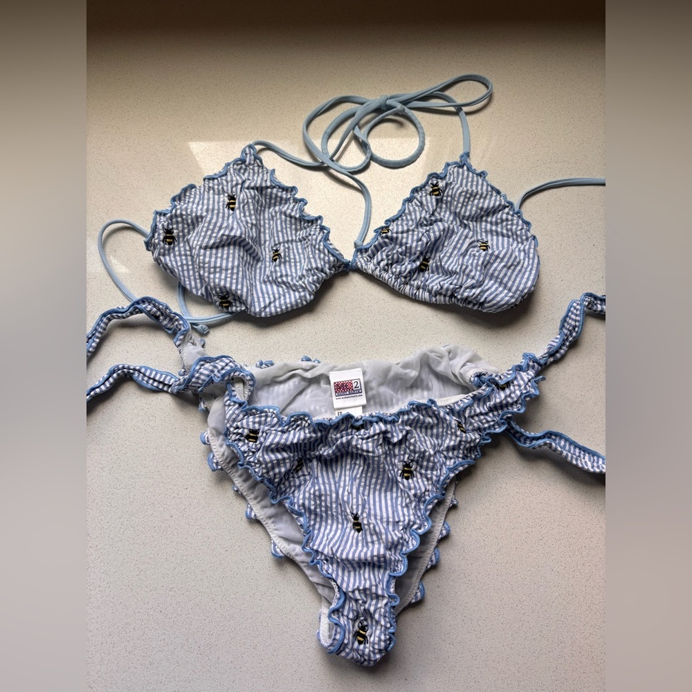 Saint Barth bikini embroidered cotton